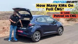 Tata Altroz CNG - Range Test & 0-100 Test | MotorBeam