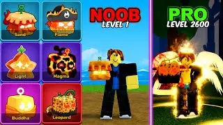 Noob to MAX LEVEL using Only YELLOW Fruits in Blox Fruits