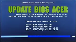 Update the BIOS for Laptop ACER
