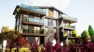 Twinmotion 2021.1.4 Make A Architectural Scene | Materials | Foliage | Lighting | Rendering