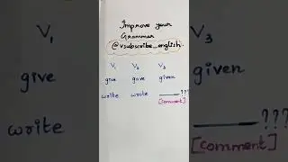 Verb forms of a verb|V1, V2, V3|