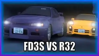 INITIAL D - FD3S VS R32 [HIGH QUALITY]