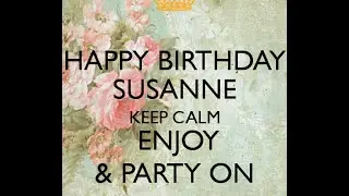 Happy Birthday Susanne