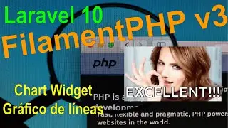 20.- Chart Widget - Grafico de líneas - Filamentphp v3 Laravel v10