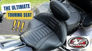THE BEST Long distance motorcycle seat for Harley Touring  - Mustang Super Touring Deluxe
