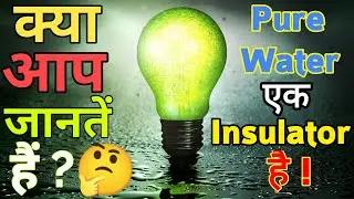 Water is Insulator || Do you know the reason || 