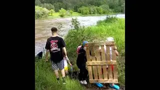 первая стоянка на сплаве по реке Белая