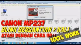 Cara mengatasi Canon MP237,MP287,MP258,IP2770 error code 5b00 atau blink bergantian 7 kali