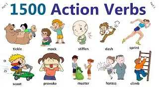A list of 1000 action verbs in English | part 1 | easy English vocabulary | 1000 common action verbs