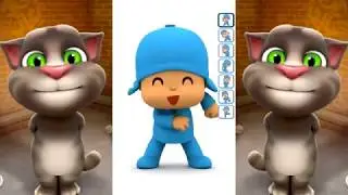 Learn My Talking Tom and Pocoyo Colours for Kids Children Toddlers Compilations  mandarin