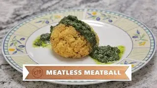 EASILY MAKE SPICY MEATLESS VEGAN MEATBALLS + A SWEET PESTO SAUCE!