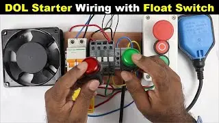 Water Pump Starter Connection with Float Switch and Water Level Indicator 