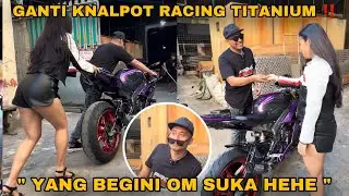 NEMENIN CIMON GANTI KNALPOT ❗️❗️GANTI TITANIUM SENILAI 29 JUTA ❗️❗️