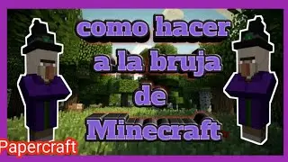 How to make a Minecraft witch super easy and fast | Papercraft