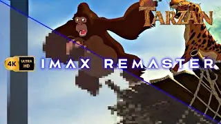 Tarzan 1999 (Kala saves Tarzan from Sabor) | 4K IMAX Remaster
