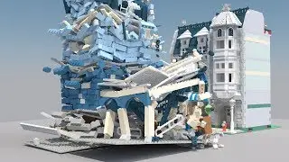LEGO Building explosion- slow motion effect