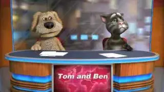 Talking Tom & Ben News The upsidown Train