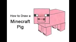How to Draw a Pig from Minecraft