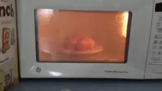 Muffins in a microwave