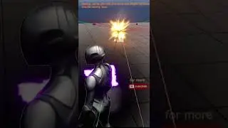 unreal engine 5 turret gun with line trace Niagara particles #shorts