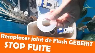 Réparation fuite chasse d'eau Geberit - Villeroy & Boch changement joint de flush 816.418