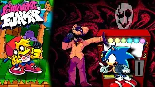 1 МЭЙ, 4 СОПЕРНИКА | Fnf Sonic, halloween hack, Gaster, goldnight in casino|фнф