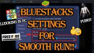 bluestacks Settings  For Smooth Run || How to make Bluestacks faster in Windows 10 (Hindi)