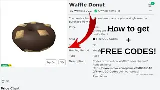 How to get the Waffle Dount+ FREE CODES!