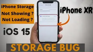 iPhone Storage Not Loading | iPhone XR !