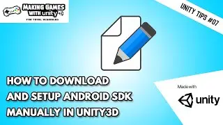 How to download and set up Android SDK Manually In Unity - Unity Tips #07
