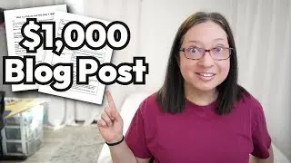 Blog content writing tutorial for a freelance writing job worth $1,000