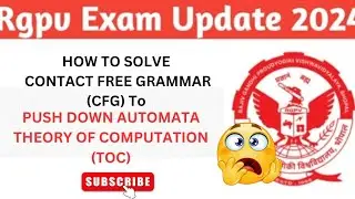 PDA to CFG Conversion || equivalence of CFG and PDA || TOC