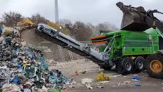 Neuenhauser Umwelttechnik - mobile universal single shaft shredder TARGO 2500 bulk-&industrial waste