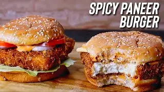 Spicy Paneer Burger Recipe | McDonald Style McSpicy Paneer Burger | Jab's Cooking