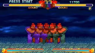 Shin Gouki Vs Shin Gouki || Street Fighter Zero 2 Alpha (Gouki Mode)