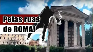 Andando de patins pelas ruas de Roma na Italia 🇮🇹