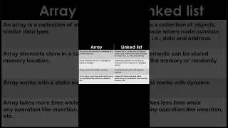 Difference between Array and Linked list in data structure | Creative Notes 