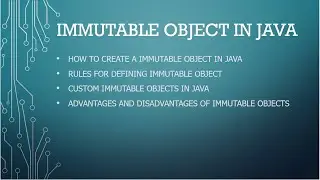 Immutable Object in java Part  1