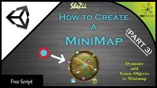 Unity3D - Minimap add Minimap Icons dynamically without any Scripting | Free Script | Part 3