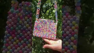 Сумка из бусин 🌈 #сумка #2024 #бисер #работа #handmade #творчество #бисероплетение #бусины #для