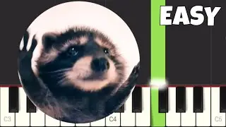 Pedro Pedro Pedro - EASY Piano Tutorial (Racoon Meme)
