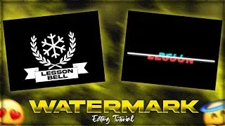 Black Screen WATERMARK Tutorial  🔥 Alight motion
