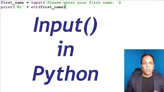 Input function in Python with string function and concatenation | Python for beginners in Hindi Urdu