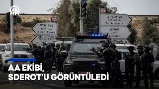 Filistinli grupların sızma operasyonu gerçekleştirdiği Sderot'u AA ekibi görüntüledi