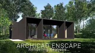 Archicad Enscape Rendering Realistis Forest House