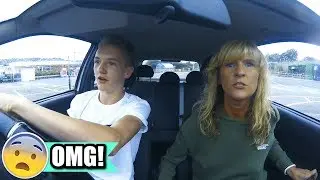 MY FIRST TIME DRIVING! (FUNNY)