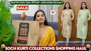 Soch Red Dot Sale Upto 50%off Shopping Haul❣ | Soch Kurti Collection | Soch Sale Shopping Haul Tamil