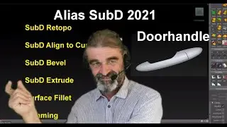Alias SubD - Modeling Fiat500  -Doorhandle