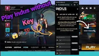 How to play indus battle royale without Key //Invite Friend to play indus game 🎮 💯