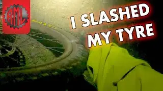 I slashed my tyre at Carron Valley